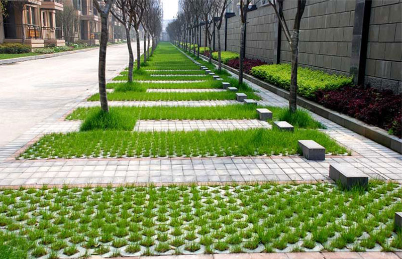 植草砖案例